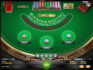 il blackjack di Lottomatica il blackjack di Lottomatica